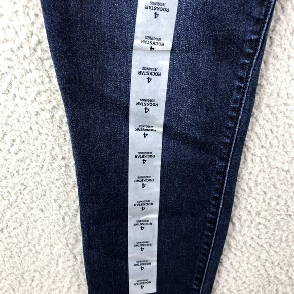 OLD NAVY Womens Size 4 Rockstar Raw/Cut Hem Dark Wash Ankle Jegging Jeans NEW - Picture 3 of 16